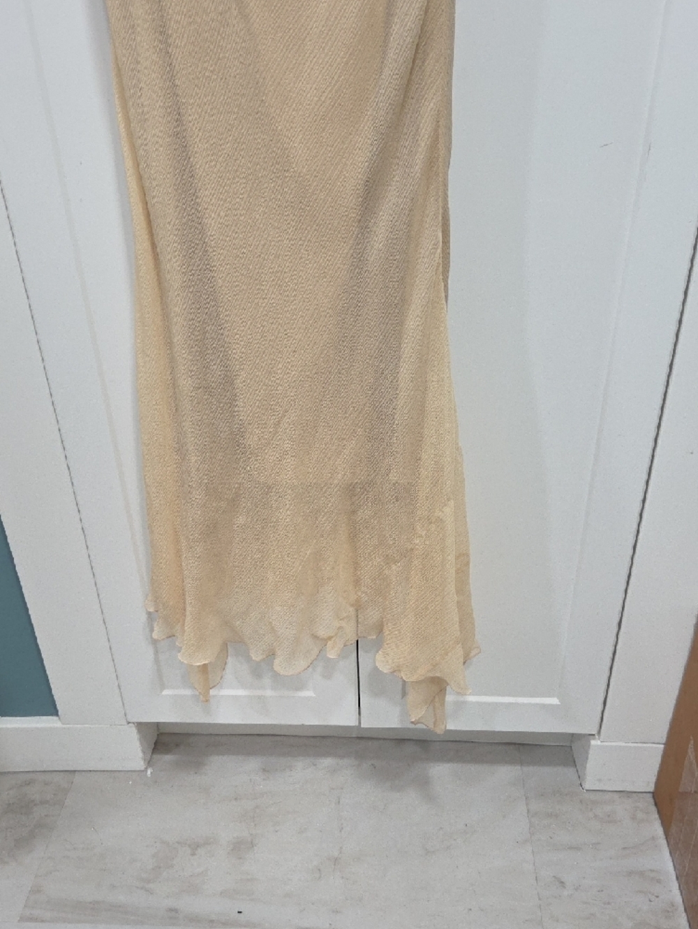Diane Von Furstenberg Cream Crochet-Trim Sleeveless Maxi Dress - Picture 5 of 9